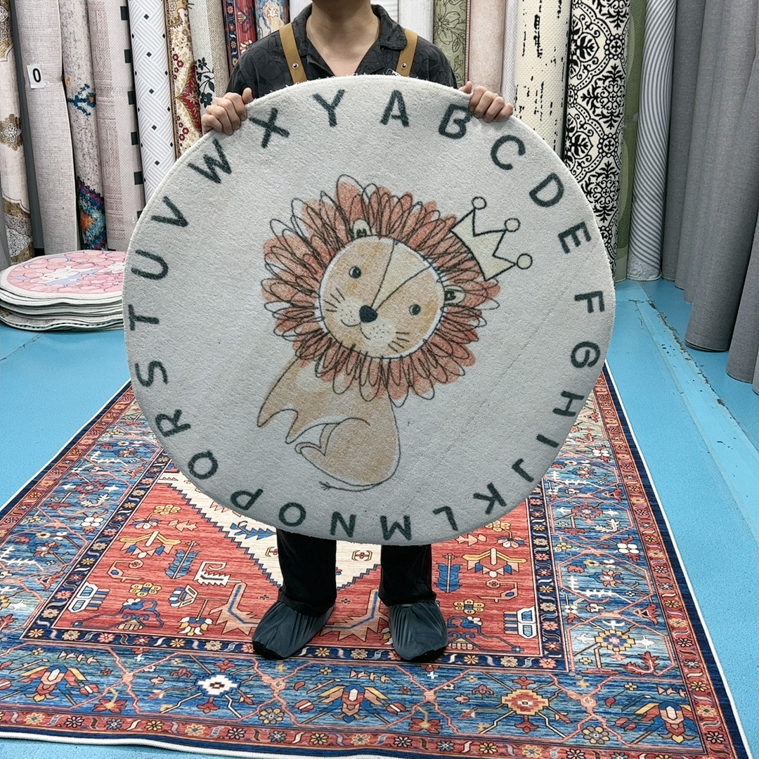 1米圆形棉布底仿羊绒(尺寸误差1-3cm）,居家布艺,地毯,淘宝优惠券,粉丝福利购,淘宝优惠卷