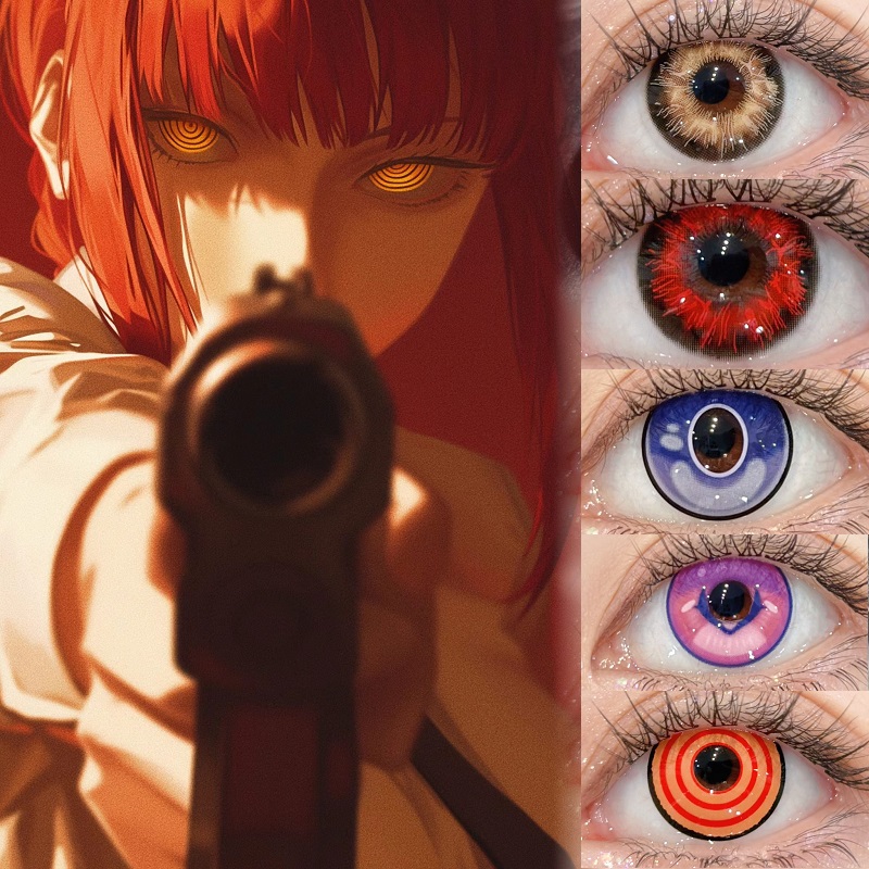 Co原神魈cos度数美瞳五条悟芙宁娜梦野久作金木研近视隐形眼镜TJ