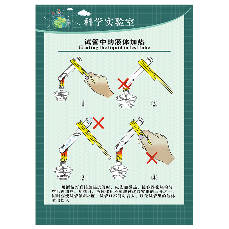 试验室器具校园文化风墙贴海报