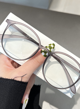 超轻复古tr90素颜显瘦近视眼镜女可配有度数大框眼睛框架男韩版潮