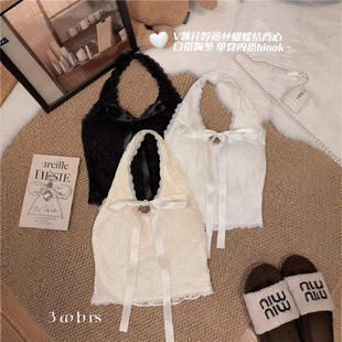 纯欲甜辣妹性感露背收腰显瘦吊带背心女带胸垫瑜伽服百搭健身上衣