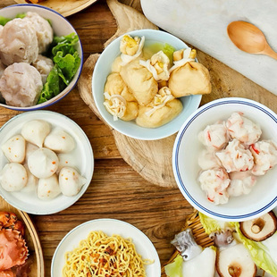 锦和甲四季发财4袋手工鱼籽福袋墨鱼丸蟹籽丸虾丸火锅食材包邮