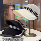 遮阳帽加宽沙滩 防晒鸭舌帽遮脸紫外线帽檐透气夏季 新款 镂空春夏季