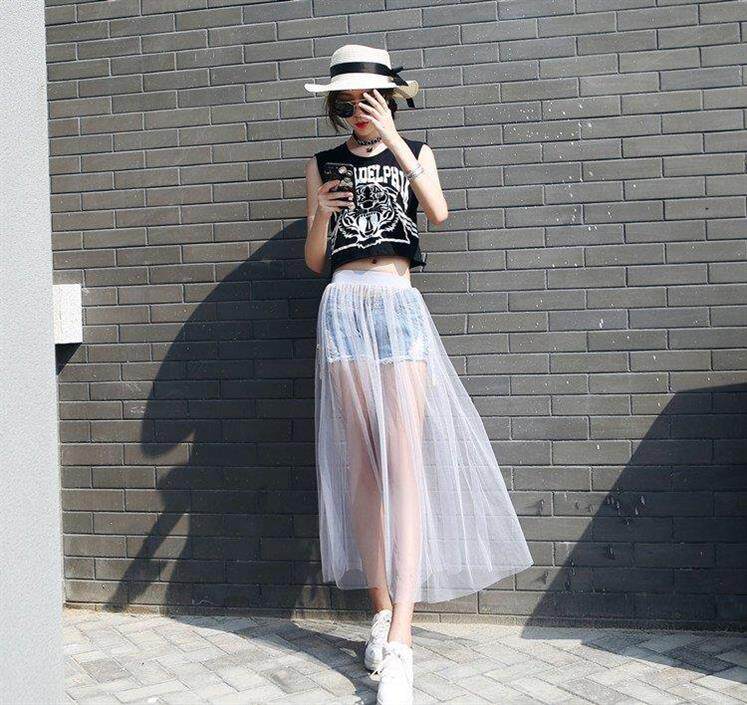Lower body Jacobs 2019 Mid length version Korean Edition student Sweet Pants Half skirt summer longuette new patternin the Women's clothing/Boutique , Skirts  category - from Buy2taobao.com to provide professional Taobao agent buy service