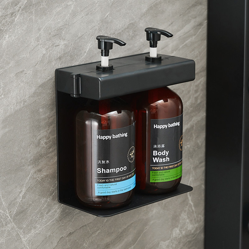 酒店浴室手动按压皂液器免打孔壁挂卫生间洗手液盒沐浴露洗发水瓶,家装主材,皂液器,淘宝优惠券,粉丝福利购,淘宝优惠卷