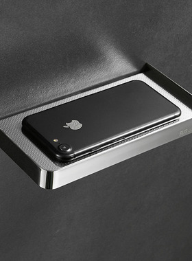 不锈钢卫生间手机架厕所壁挂式托盘浴室置物架墙壁挂隔板床头架子