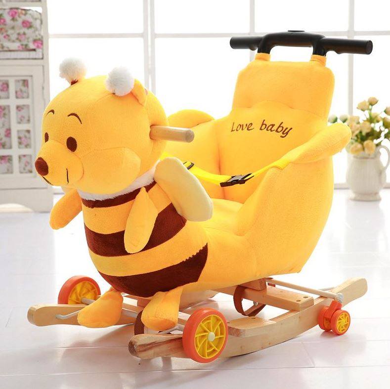 摇椅款摇马推车两用音乐婴儿玩具小木马儿童学坐靠背宝宝周岁礼物