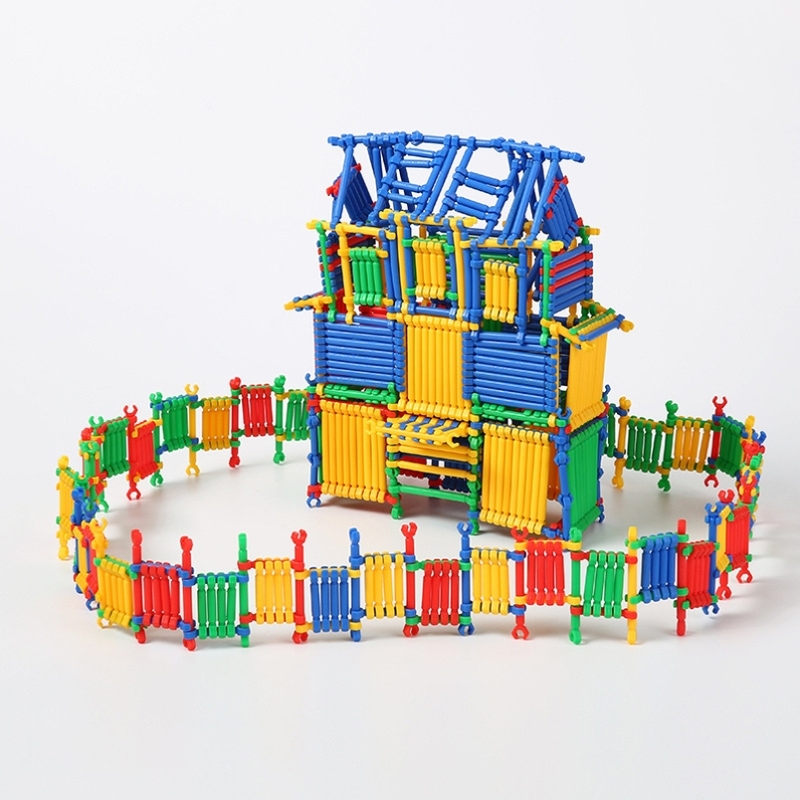 加工定制桌面塑料益智聪明棒积木 3-6岁智力开发拼装幼儿早教玩具