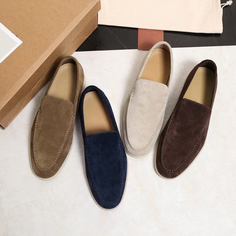 男鞋白底鞋商务LP休闲皮鞋真皮英伦乐福鞋Summer Walk莫卡辛鞋潮