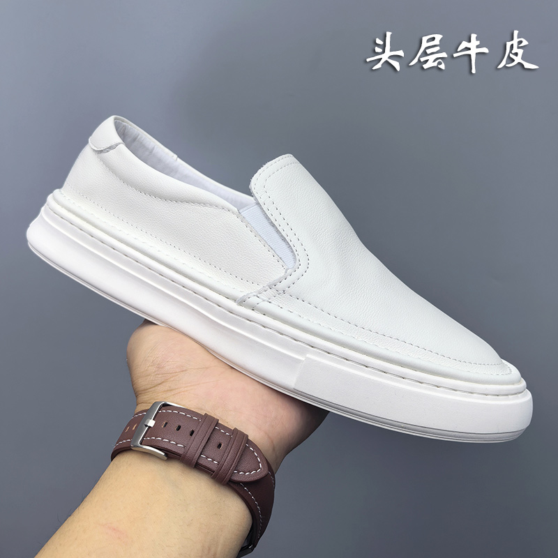 男鞋夏季新款一脚蹬软底乐福鞋