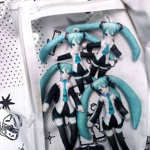 初音未来老鼠干乳鼠干可爱Q萌小鼻噶挂件痛包装饰有铁丝随意摆动