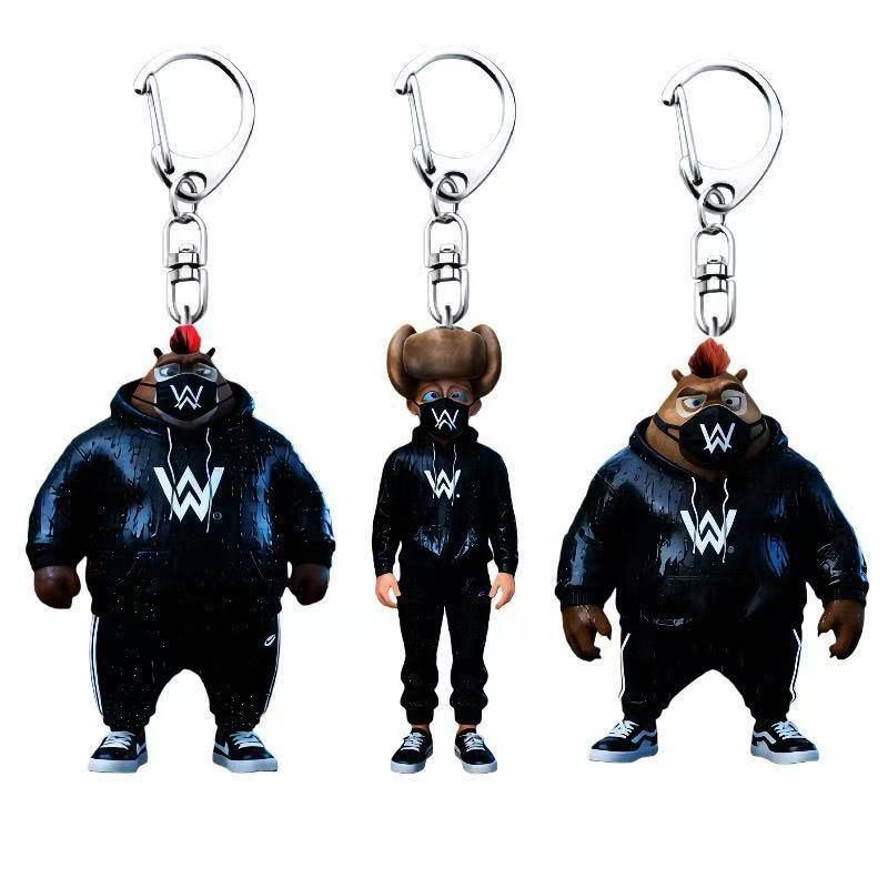 熊出没嘉豪周边亚克力钥匙扣神秘群体抽象学生表情包书包挂件礼物