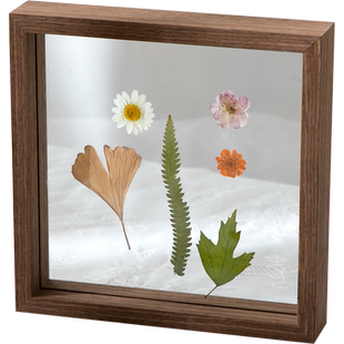 相框摆台植物标本双面玻璃画框6六7七8八10寸照片框 立体透明像框