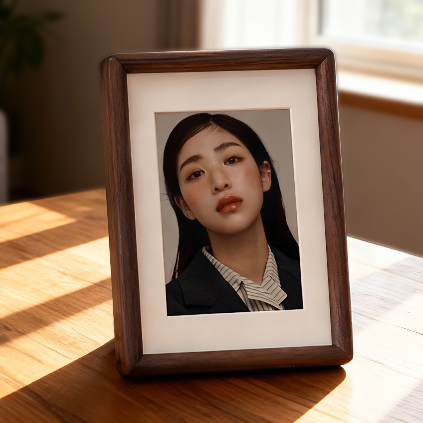 黑胡桃木柚木榫卯相框洗照片