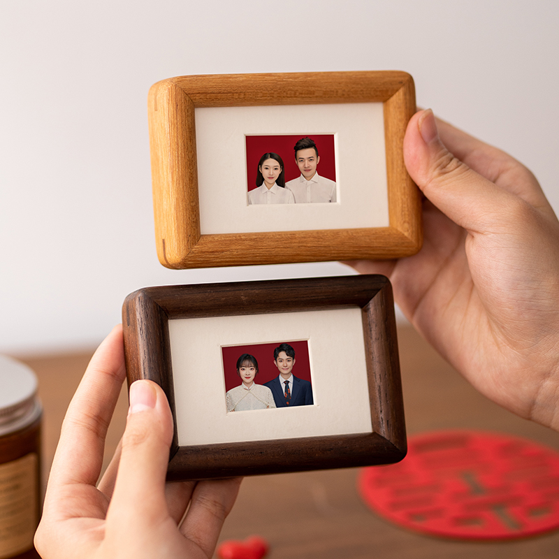 结婚登记证件洗照片3寸迷你相框摆台diy打印领证道具布置纪念礼物