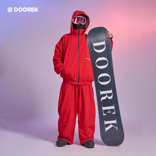 DOOREK26马年款滑雪服男女同款弯刀裤滑雪外套保暖防风防水上衣