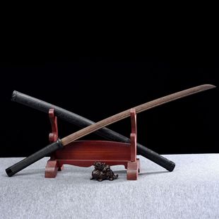 日本剑cos居合练习拔刀道具冷兵器未开刃 龙泉市刀剑花梨木素装