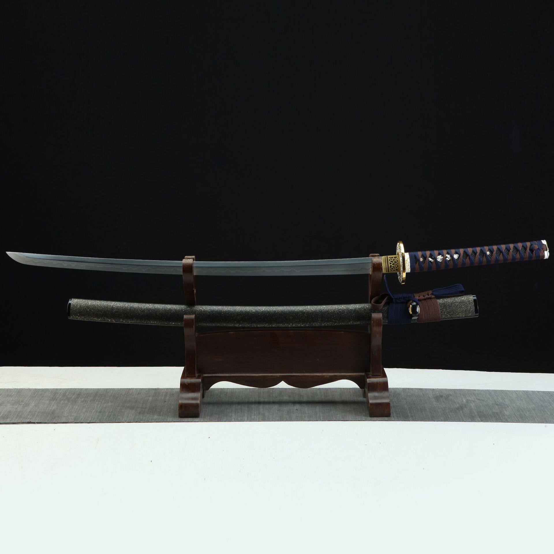 龙泉市刀剑T10烧刃Katana日式指挥刀军刀传统硬宝剑冷兵器未开刃