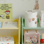 跨境日系桌面双层收纳架学生宿舍化妆品置物架办公室桌上多层