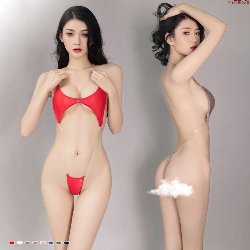 cosplay-性感油亮SM三点式连体衣纯欲多色床上睡衣骚RS角色扮怎么看?