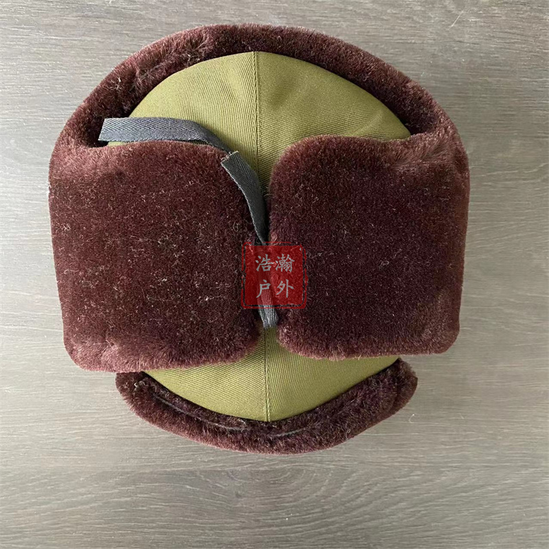 捡漏!正品04裁绒帽冬季加厚防寒保暖护耳雷锋帽一代经典火车头帽