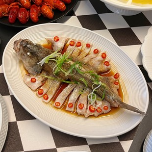 2026新款专用椭圆形家用陶瓷大号16寸盘子鱼盘家用蒸鱼盘子高级感