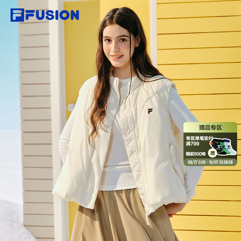 FILAFUSION斐乐潮牌羽绒马甲