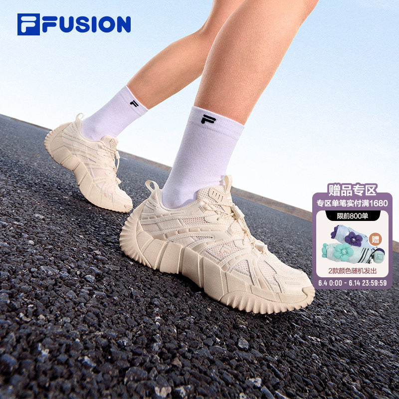 脊骨鞋2丨FILA FUSION斐乐女鞋老爹鞋26夏季新款网面休闲鞋运动鞋