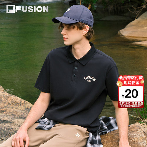FILAFUSION斐乐潮牌短袖T恤POLO
