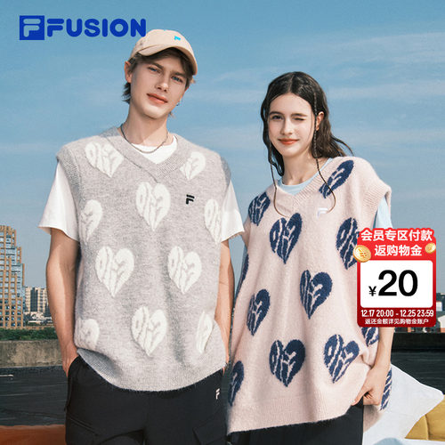 FILAFUSION斐乐潮牌短袖编织衫