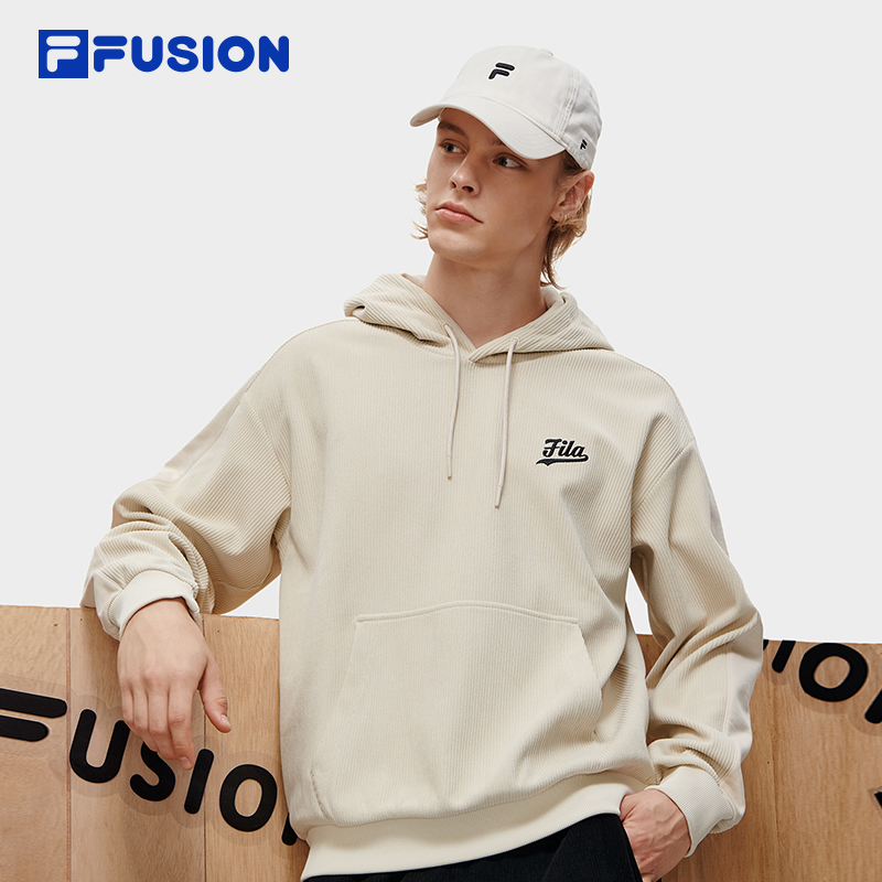 FILAFUSION斐乐潮牌男连帽卫衣