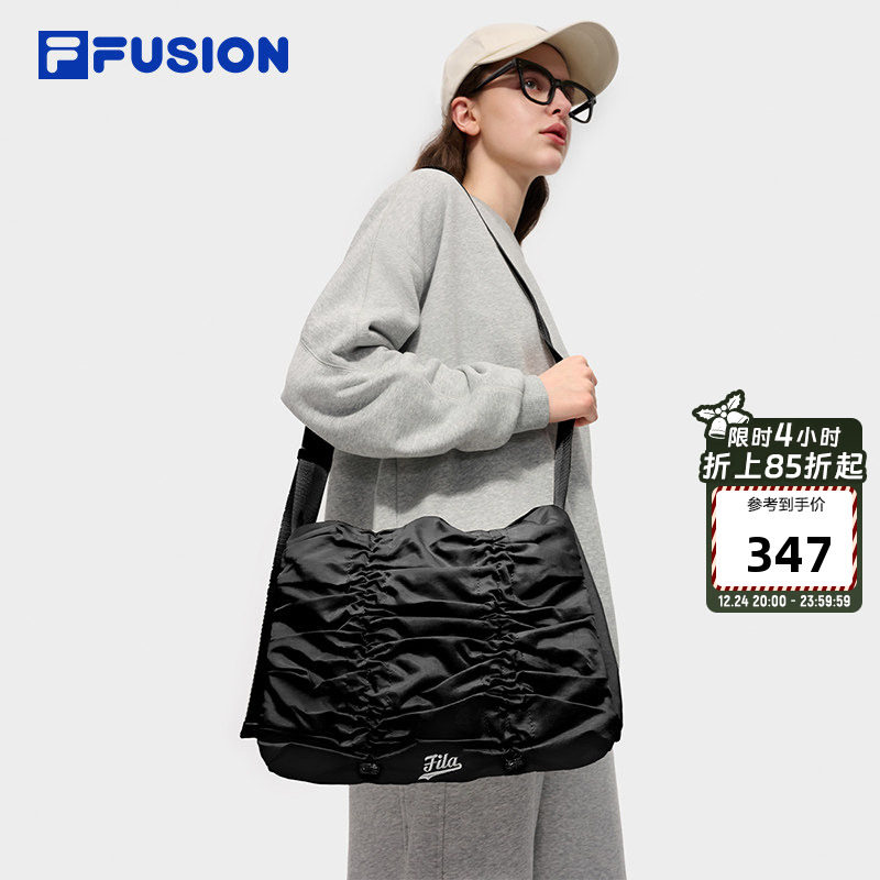 FILA FUSION斐乐潮牌硬糖挎包女包2025冬季新款单肩包