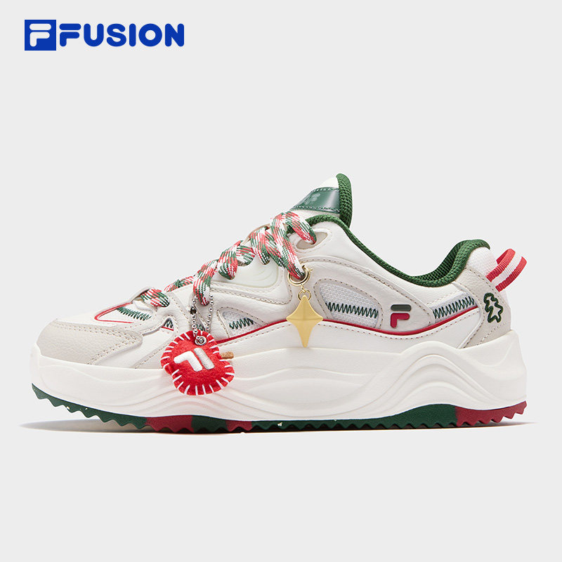 圣诞旋律鞋丨FILA FUSION斐乐潮牌女鞋面包板鞋厚底休闲鞋运动鞋,运动鞋new,板鞋,淘宝优惠券,粉丝福利购,淘宝优惠卷