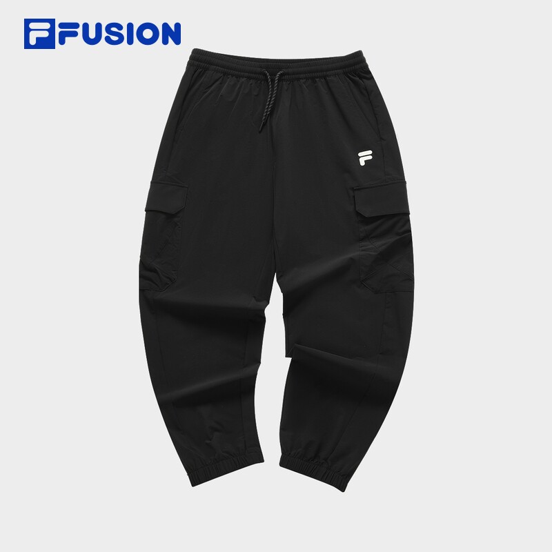 FILA FUSION斐乐潮牌男裤梭织长裤男士夏季新款透气薄款工