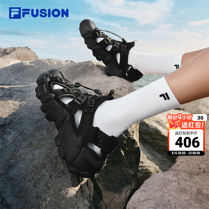 山脉凉鞋丨FILA FUSION斐乐山脉凉鞋女鞋运动凉鞋沙滩鞋男