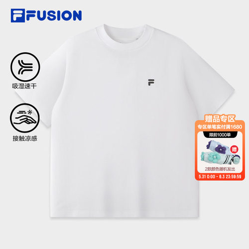 FILAFUSION斐乐潮牌短袖T