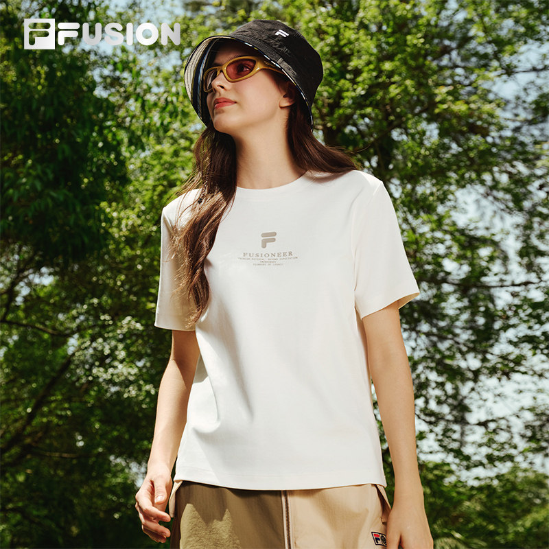 FILAFUSION斐乐潮牌针织短袖衫