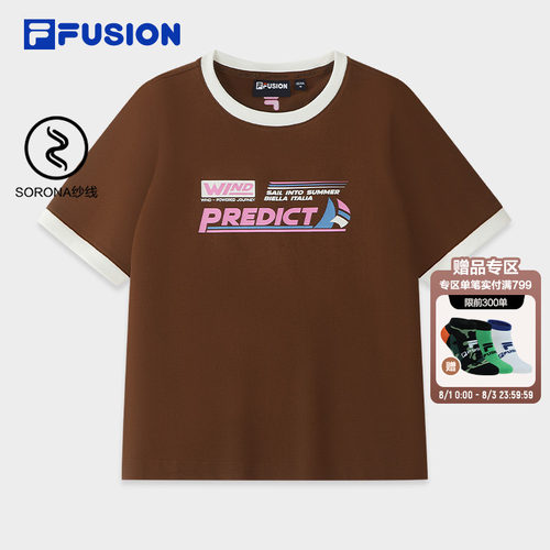 FILAFUSION斐乐女子短袖T