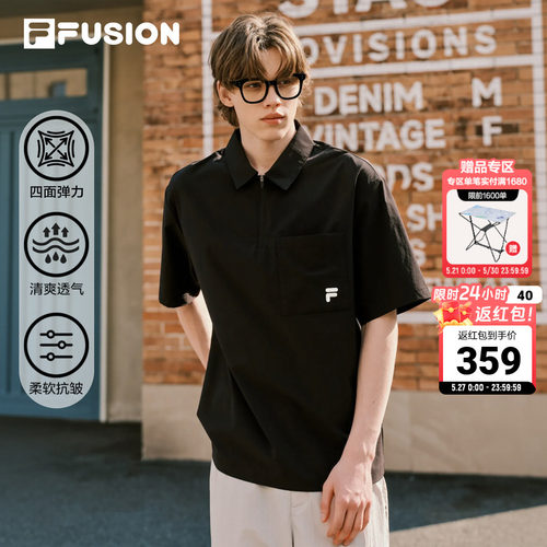 FILAFUSION斐乐POLO衫男夏季