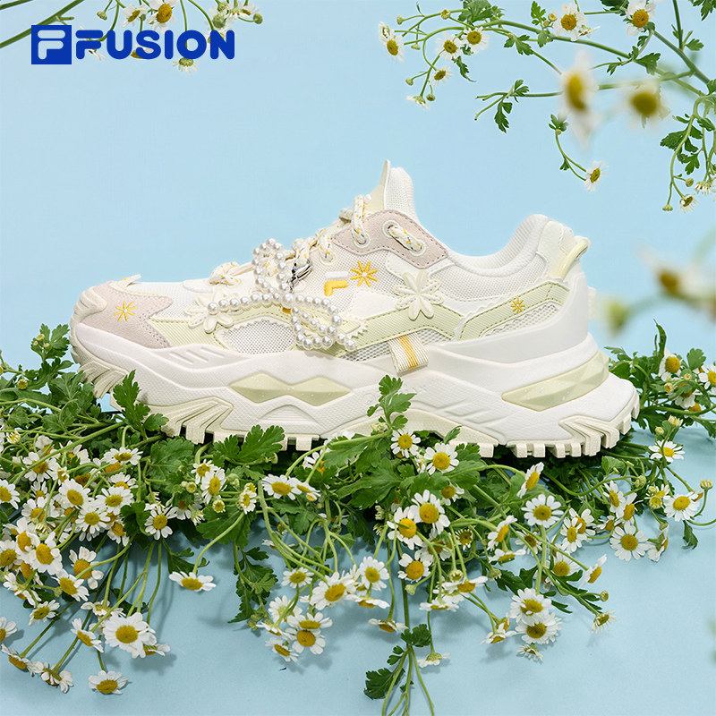 FILA FUSION斐乐硬糖绽放老爹鞋女运动鞋夏季新款厚底增高休闲鞋