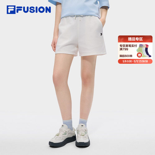 FILAFUSION斐乐潮牌针织短裤