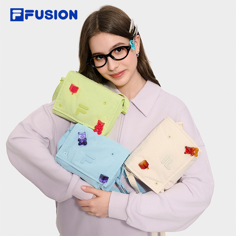 FILA FUSION斐乐潮牌相机包女包斜挎包2025秋季新款趣