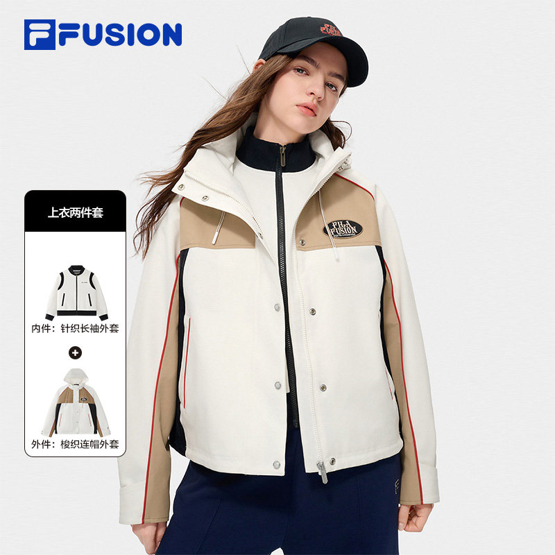马上起飞丨FILA FUSION斐乐潮牌上衣两件套女2026春季三合一外套,运动服/休闲服装,运动茄克/外套,淘宝优惠券,粉丝福利购,淘宝优惠卷