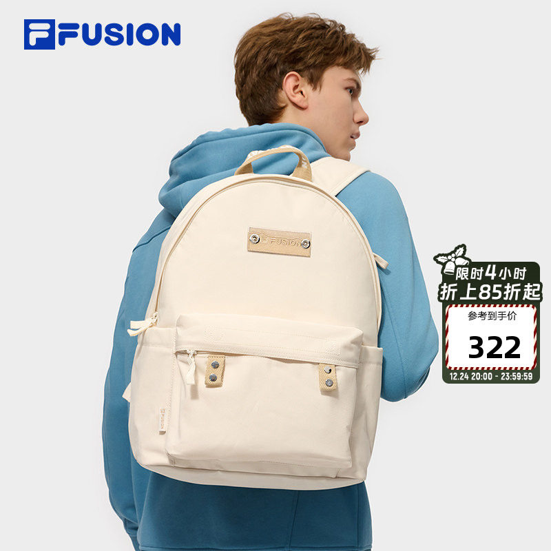 FILA FUSION斐乐潮牌双肩包女包2025冬季新款情侣款户