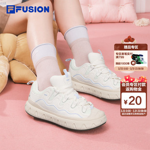 小白鞋 FUSION斐乐潮牌女鞋 春厚底板鞋 休闲鞋 甜筒鞋 松糕鞋 FILA