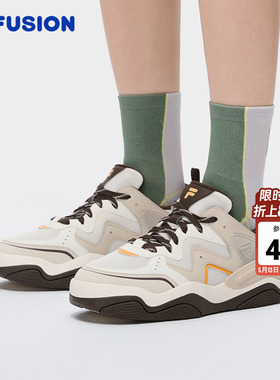 KICK3|章昊同款FILA FUSION斐乐情侣板鞋男鞋夏季款休闲透气女鞋