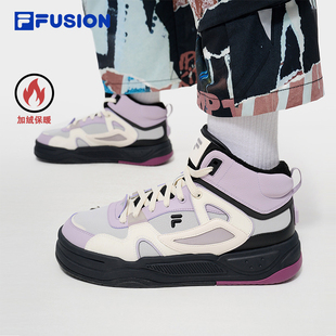 BANK FUSION斐乐女鞋 II中帮酷板鞋 冬季 加绒 保暖休闲运动鞋 FILA