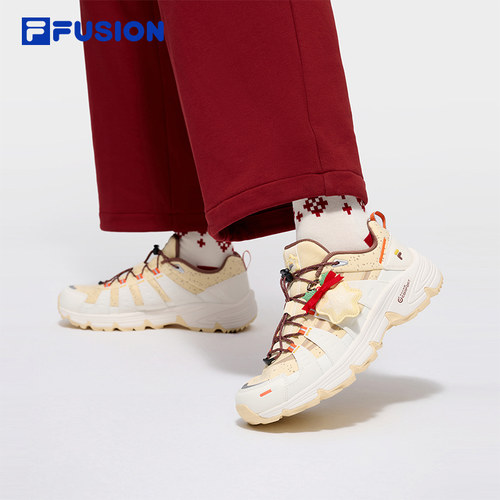 圣诞节限定Como X FILA FUSION斐乐潮牌情侣户外鞋Vibram越野跑鞋