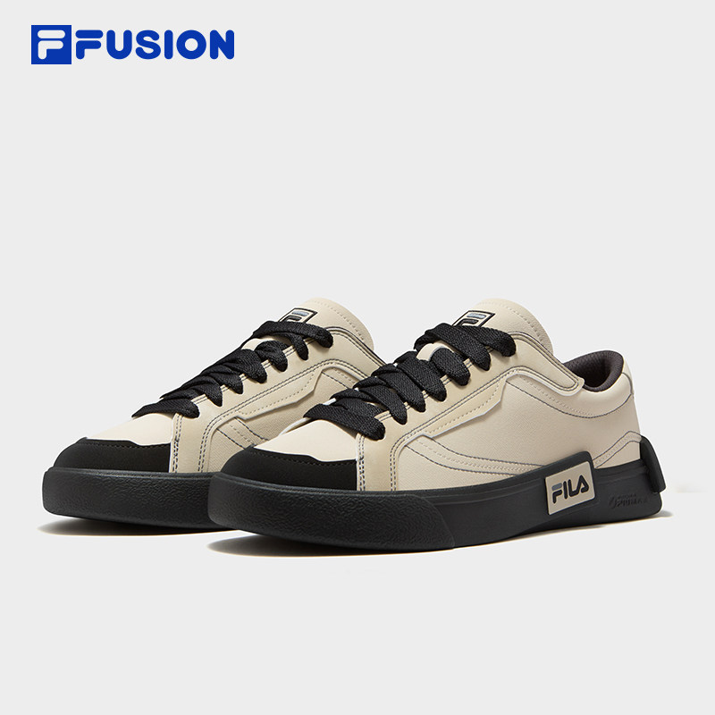 斐乐POP帆布鞋丨FILA FUSION复古板鞋26冬季新款男鞋