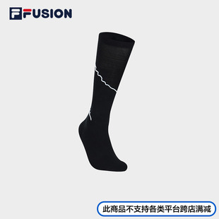 FILA 长袜袜子运动长筒袜 FUSION斐乐潮牌女袜网球袜及膝袜夏季